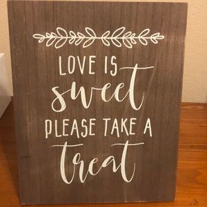 Wedding Treat Sign